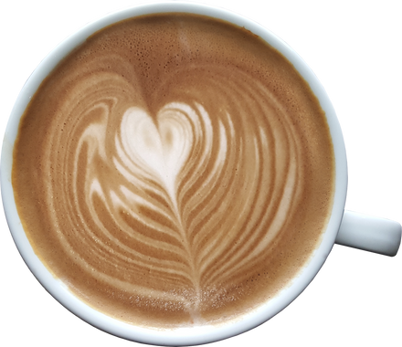 Coffee Latte Flatlay